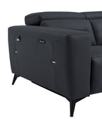 989 Divanitalia Power Reclining Sofa with Power Headrest in Top-grain Italian Leather