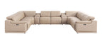 2679 10-Piece U-Shaped Power Reclining Sectional Sofa in Genuine Leather - 4 Recliners