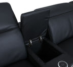 9762 Divanitalia 5-Piece Modular Power Reclining Sofa and Loveseat Set with 3 Power Recliners in Top Grain Italian Leather