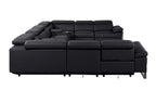 1246 Divanitalia 10-Piece U-Shaped Modular Power Reclining Sectional Sofa with 4 Power Recliners and Power Headrests - Top Grain Italian Leather