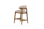 Blum - Modern Beige Linen Counter Chair