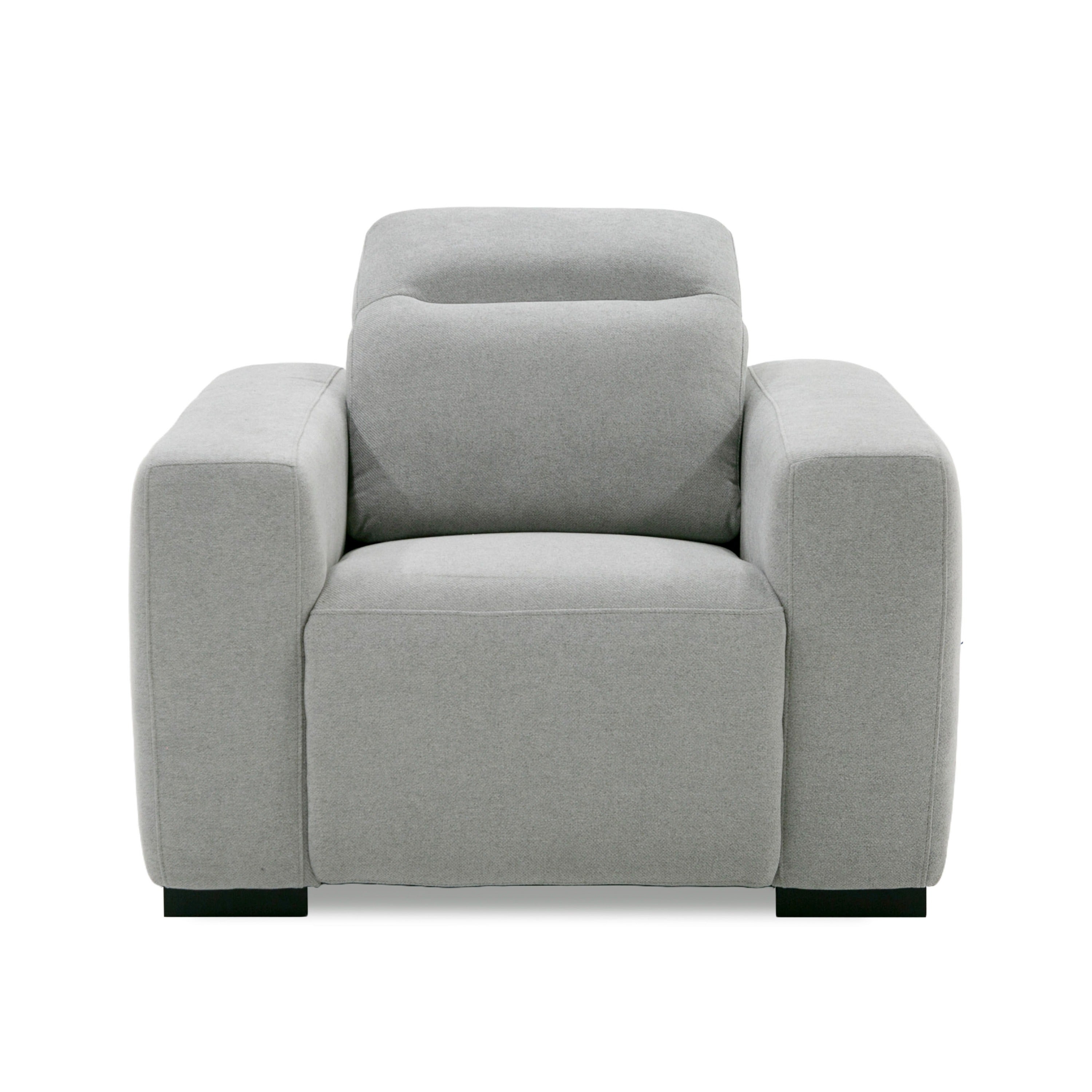 Divani Casa Bode - Modern Grey Fabric Recliner Chair