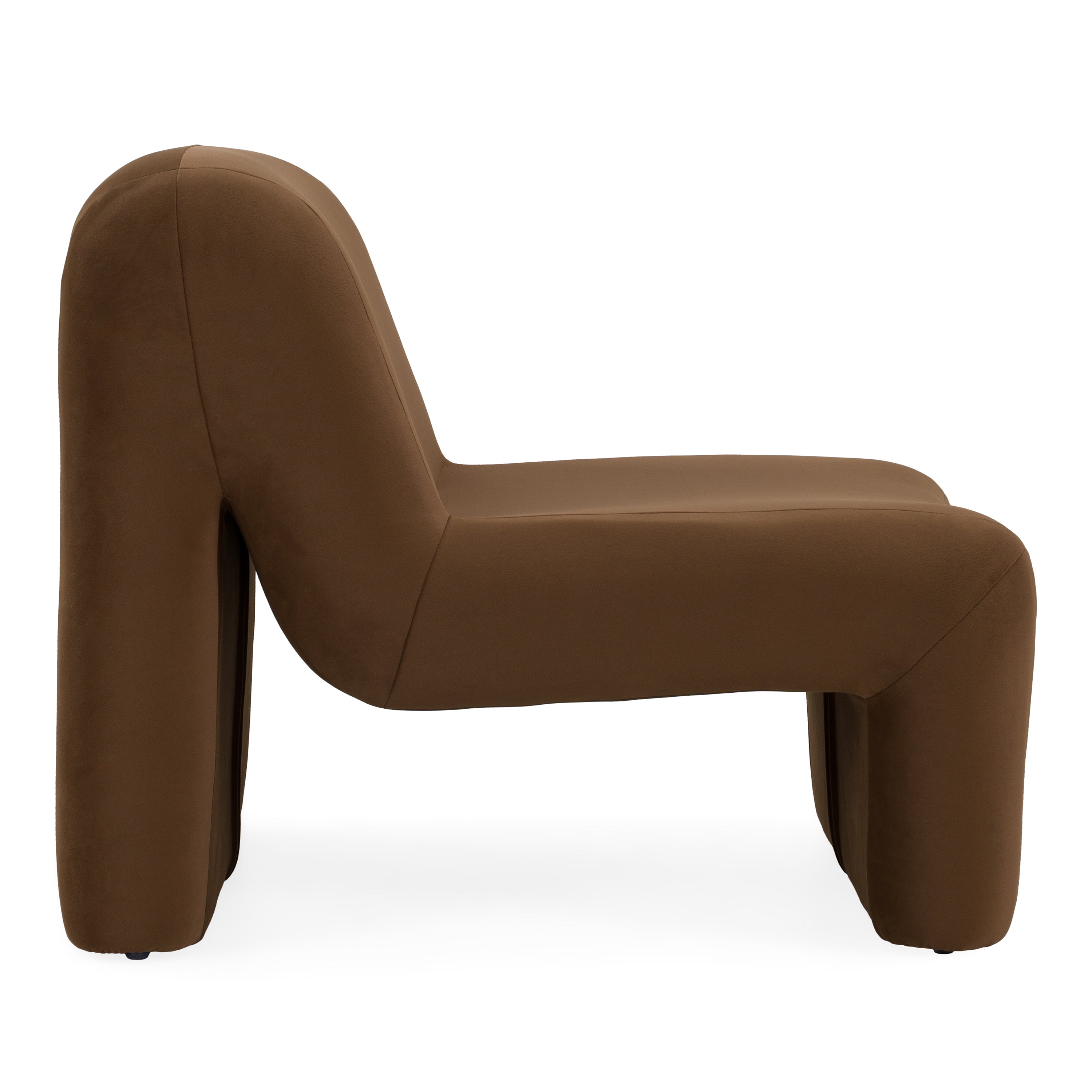 Bondi - Modern Brown Velvet Accent Chair