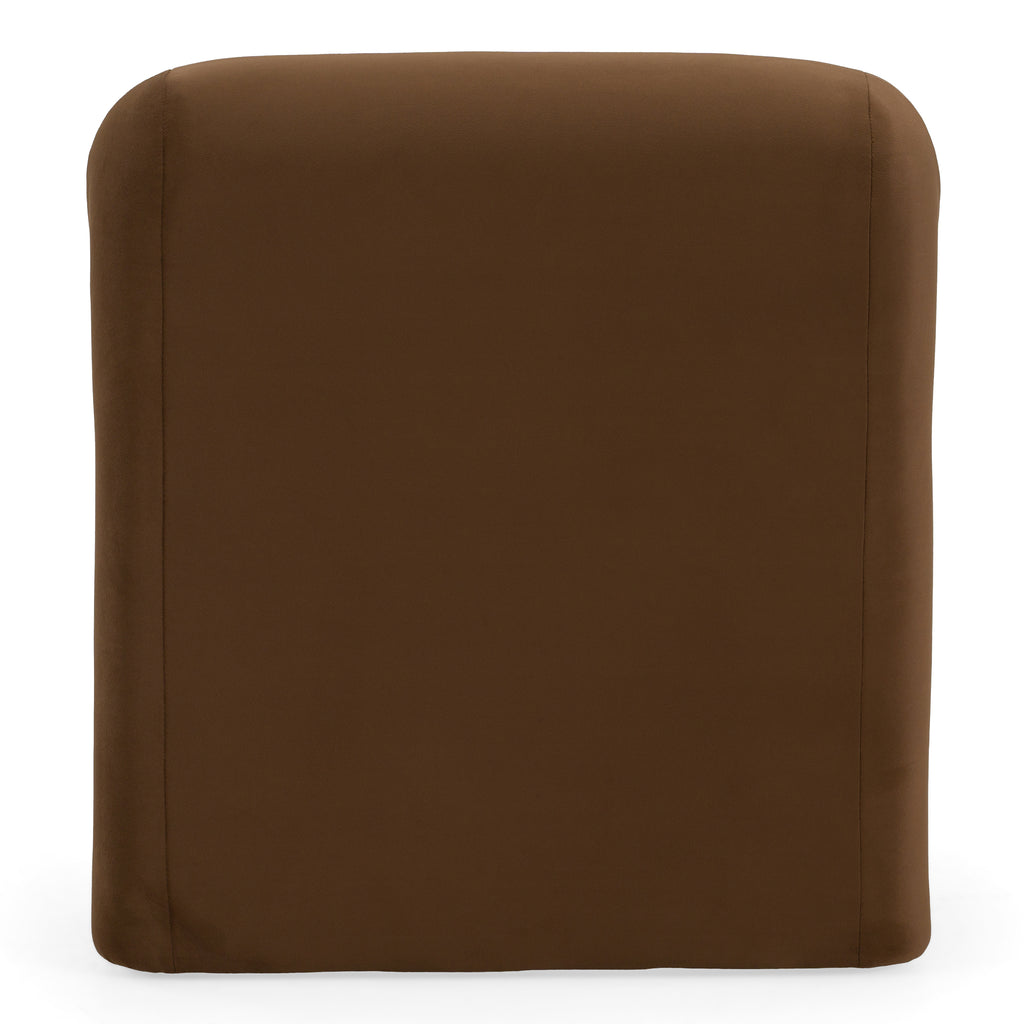 Bondi - Modern Brown Velvet Accent Chair