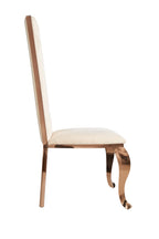 Bonnie - Beige Velvet & Rose Gold Dining Chair (Set of 2)