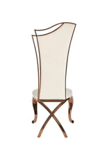 Bonnie - Beige Velvet & Rose Gold Dining Chair (Set of 2)