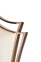 Bonnie - Beige Velvet & Rose Gold Dining Chair (Set of 2)