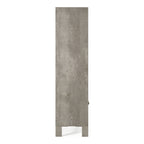 Boston Modern Brown Oak & Faux Concrete Bookcase
