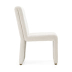 Bounty - Modern Beige Fabric + Antique Brass Dining Chair (Set of 2)