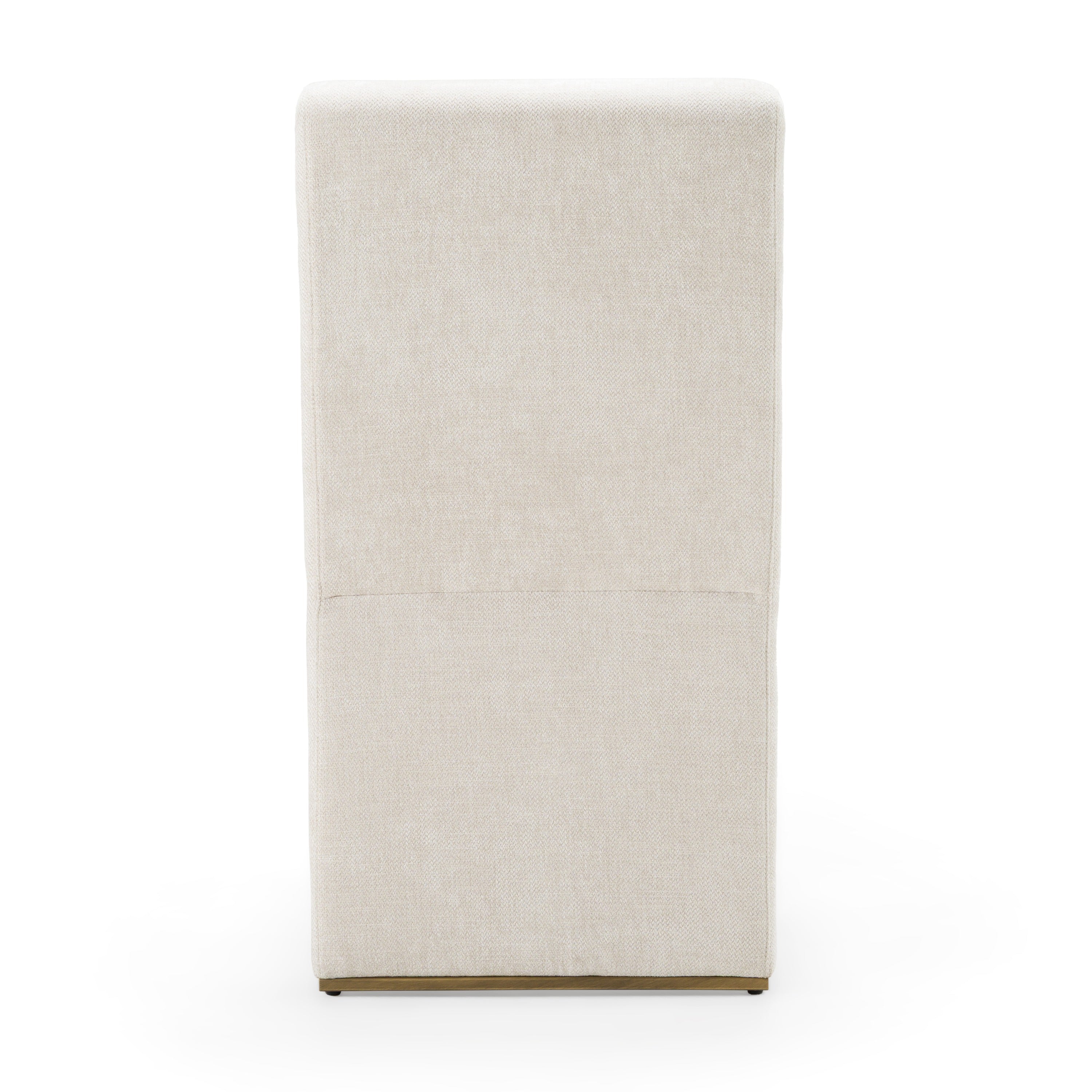 Bounty - Modern Beige Fabric + Antique Brass Dining Chair (Set of 2)