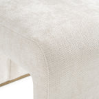 Bounty - Modern Beige Fabric + Antique Brass Dining Chair (Set of 2)