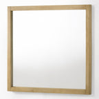 Santa Monica - Modern Natural Oak Square Mirror
