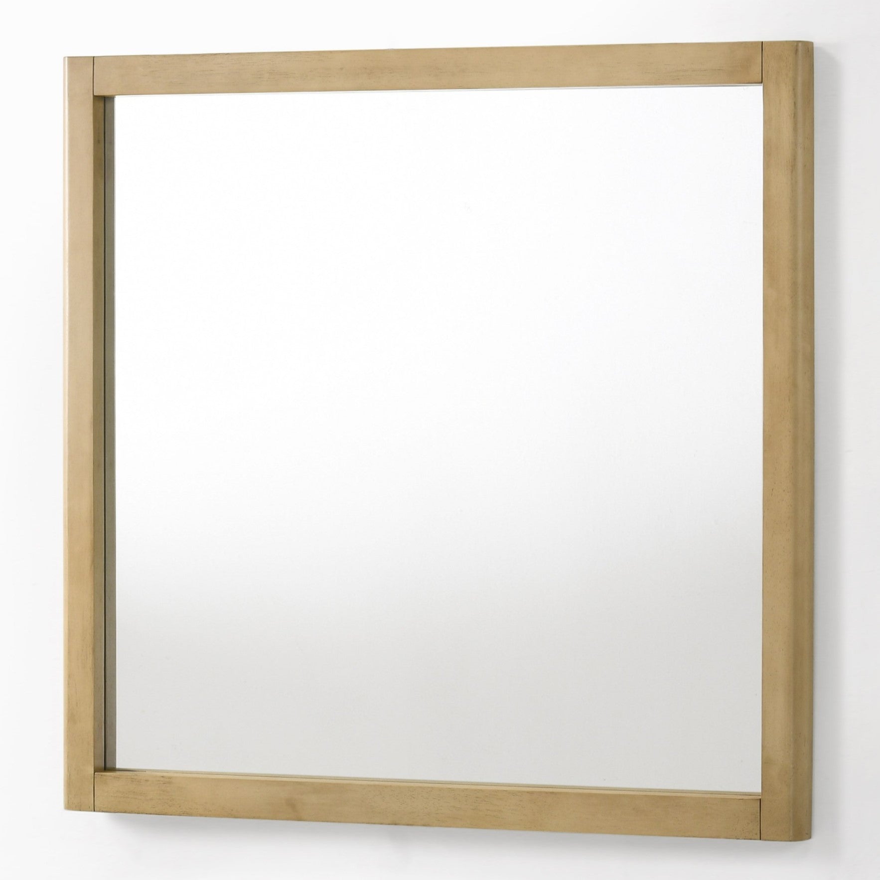 Santa Monica - Modern Natural Oak Square Mirror