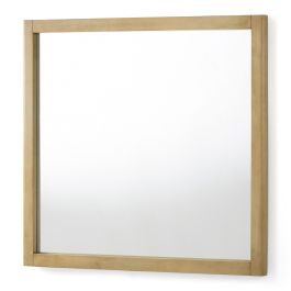 Santa Monica - Modern Natural Oak Square Mirror