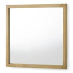 Santa Monica - Modern Natural Oak Square Mirror