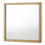 Santa Monica - Modern Natural Oak Square Mirror
