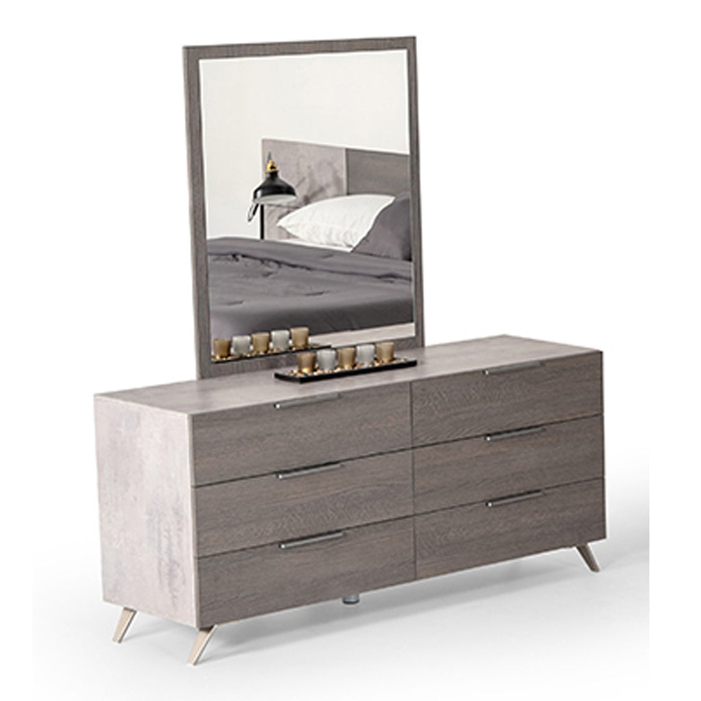 Bronx Italian Modern Grey Mirror
