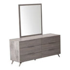 Bronx Italian Modern Grey Mirror