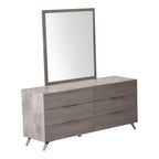 Bronx Italian Modern Grey Mirror