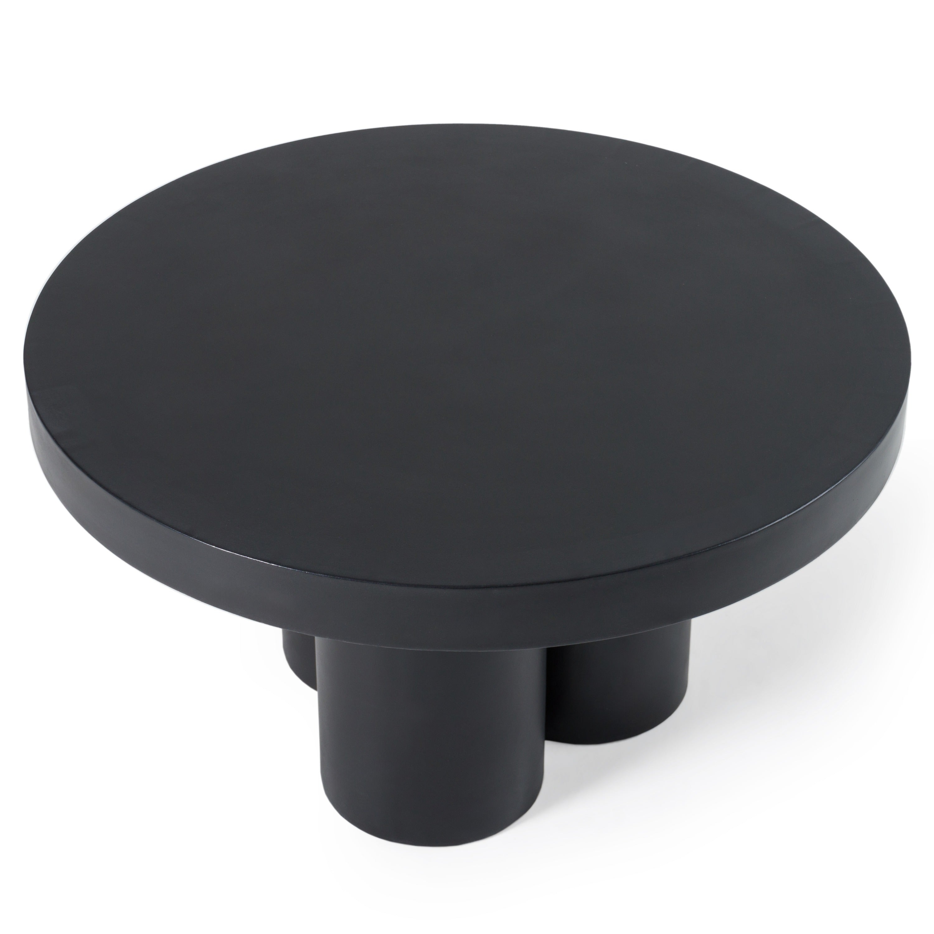 Bruni - Modern Black Concrete Coffee Table