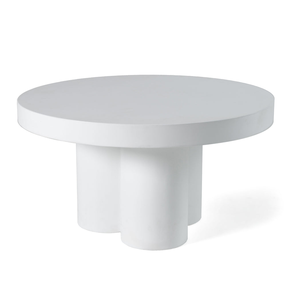 Bruni - Modern White Concrete Coffee Table