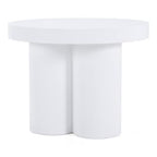 Bruni - Modern White Concrete End Table