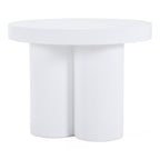 Bruni - Modern White Concrete End Table