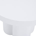 Bruni - Modern White Concrete End Table