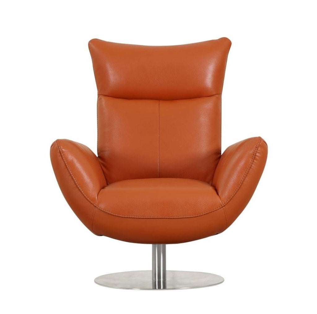 C74 DivanItalia Camel Lounge Chair – Top Grain Italian Leather