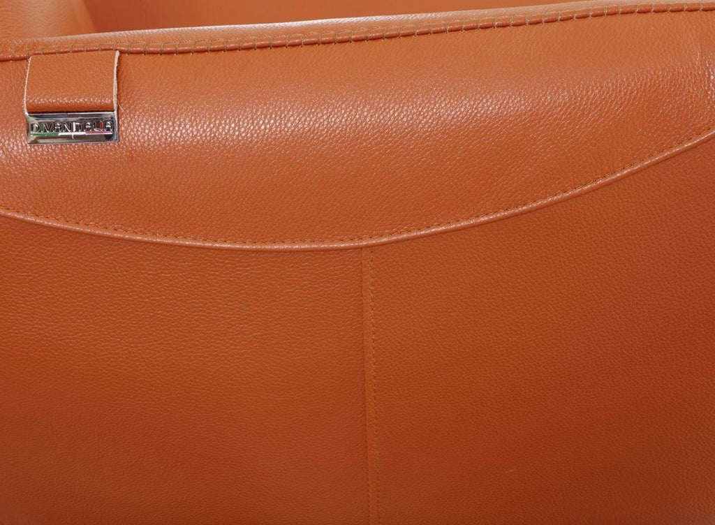 C74 DivanItalia Camel Lounge Chair – Top Grain Italian Leather