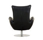 C74 DivanItalia Black Lounge Chair – Top Grain Italian Leather