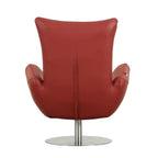 C74 DivanItalia Red Lounge Chair – Top Grain Italian Leather