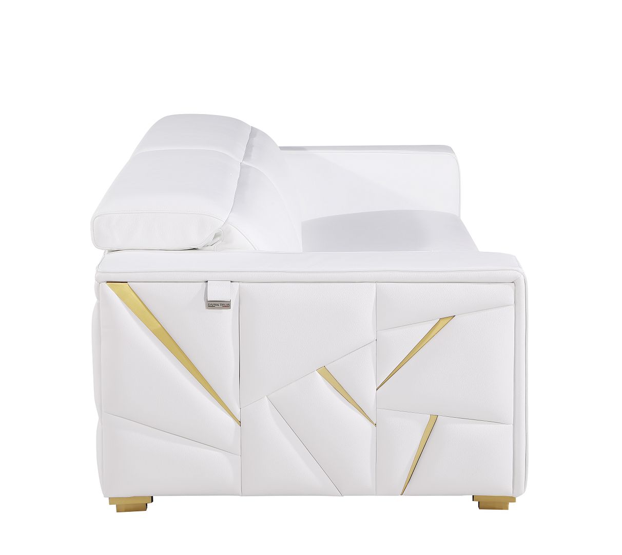1120 Divanitalia Loveseat with Adjustable Headrest in Top-grain Italian Leather