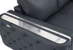1050 Divanitalia Sofa in Top-grain Italian Leather - Dark Grey - SKU 1050-DK-GRAY-S - view 8
