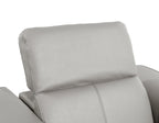 1224 Divanitalia 7-Piece Modular Power Reclining Sofa in Top Grain Italian Leather with 4 Power Recliners & Power Headrests