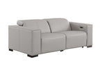 1208 Genuine Leather Dual Power Reclining Loveseat