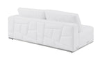 998 Divanitalia Cream Left Arm Facing Sectional Sofa in Top-grain Italian Leather