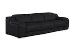 1116 Divanitalia 3-Piece Modular Power Reclining Sofa in Top Grain Italian Leather with 3 Power Recliners & Power Headrests