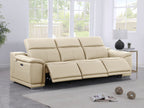 9762 Divanitalia 3-Piece Modular Power Reclining Sofa with 3 Power Recliners in Top Grain Italian Leather