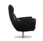 C74 Divanitalia Swivel Chair in Top-grain Italian Leather