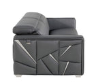 1120 Divanitalia Loveseat with Adjustable Headrest in Top-grain Italian Leather