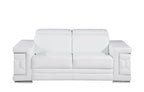 296 Modern Genuine Leather 2-Piece Sofa Set - White - SKU 296-WHITE-2PC - view 5