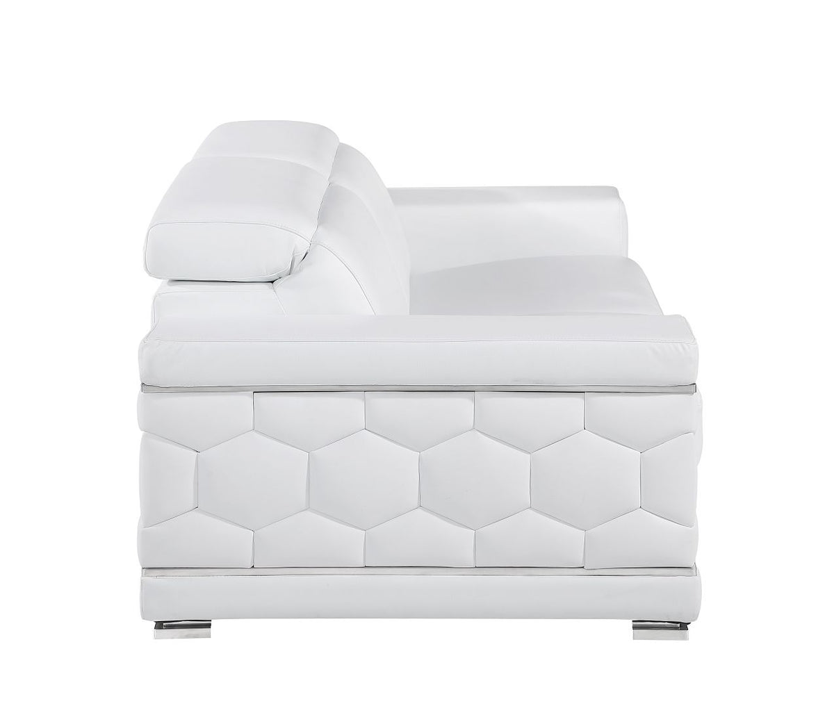 296 Modern Genuine Leather 2-Piece Sofa Set - White - SKU 296-WHITE-2PC - view 10