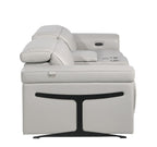 1126 Divanitalia 3-Piece Modular Power Reclining Loveseat in Top Grain Italian Leather with 2 Power Recliners & Power Headrests