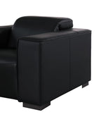 1208 6-Piece L-Shaped Leather Reclining Sectional Sofa with 3 Power Recliners