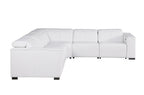 1208 Leather Reclining Set - Sofa & Loveseat with 4 Power Recliners