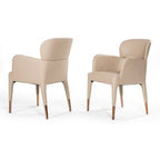 Ogden - Modern Peach & Rosegold Dining Armchair