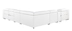 1116 Divanitalia 7-Piece L-Shaped Sectional Sofa in Top Grain Italian Leather with 3 Power Recliners & Power Headrests - White - SKU 1116-WHITE-7PC-3PWR-SECTIONAL- GROUP - view 6