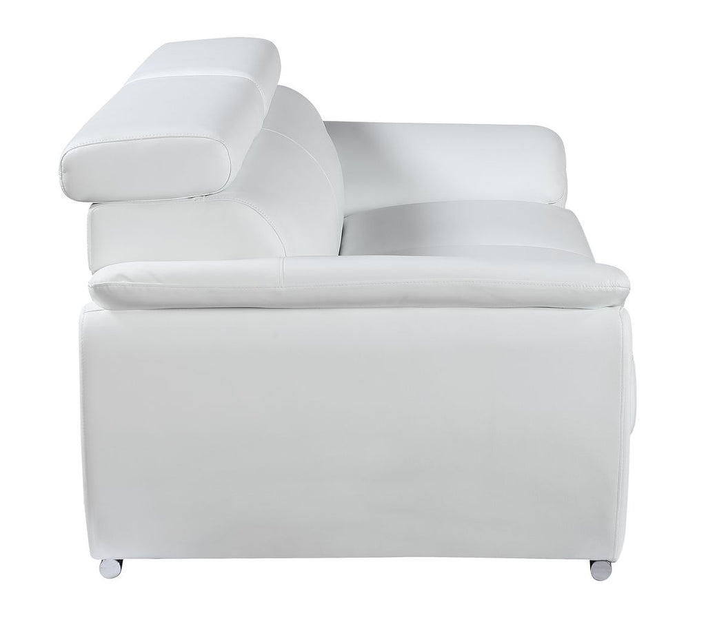 4571 Modern Genuine Leather Sofa - White - SKU 4571-S-WHITE - view 5