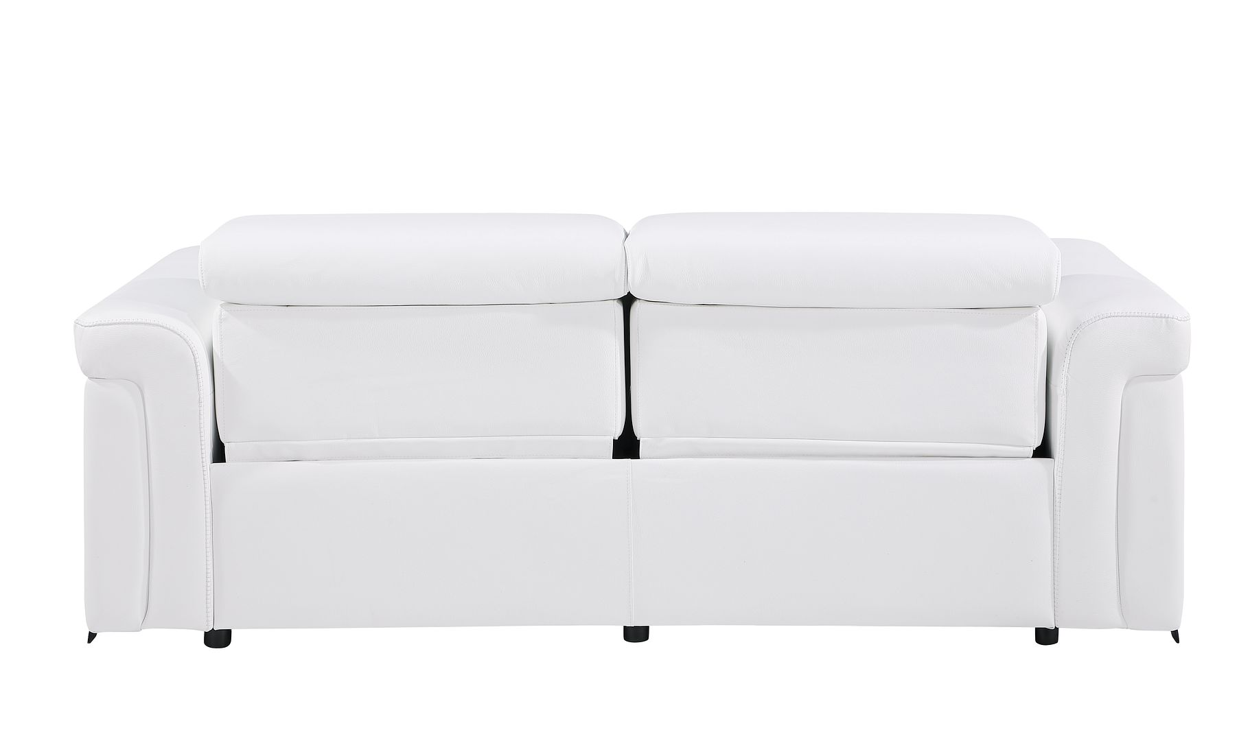 1126 Divanitalia Power Reclining Sofa in Top Grain Italian Leather with 2 Power Recliners & Power Headrests
